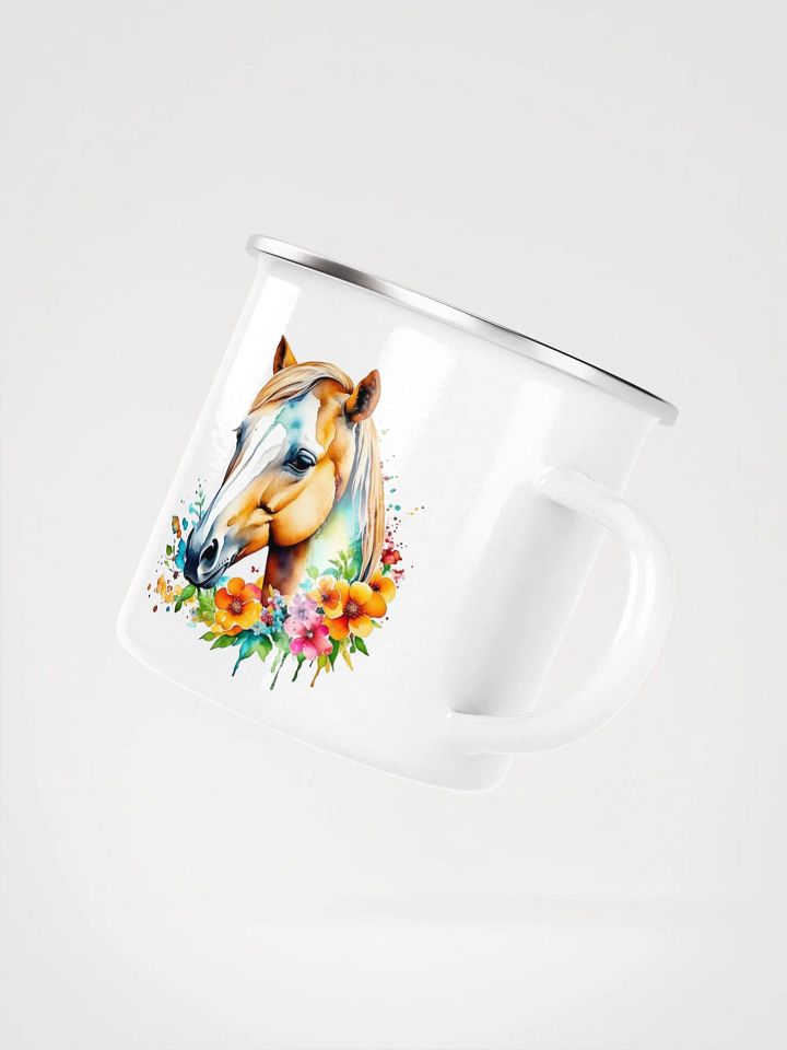 Pretty Watercolor Pony and Flowers product image (2)