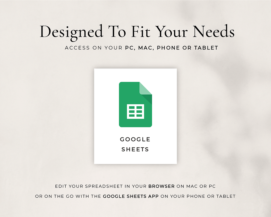 Annual Budget + Spreadsheet for Google Sheets product image (10)