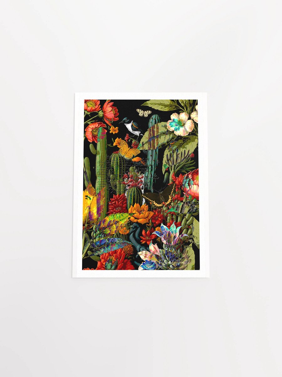 "Conservatory Bloom" - A Vibrant Mixed Media Collage Print by Edward Martin product image (5)
