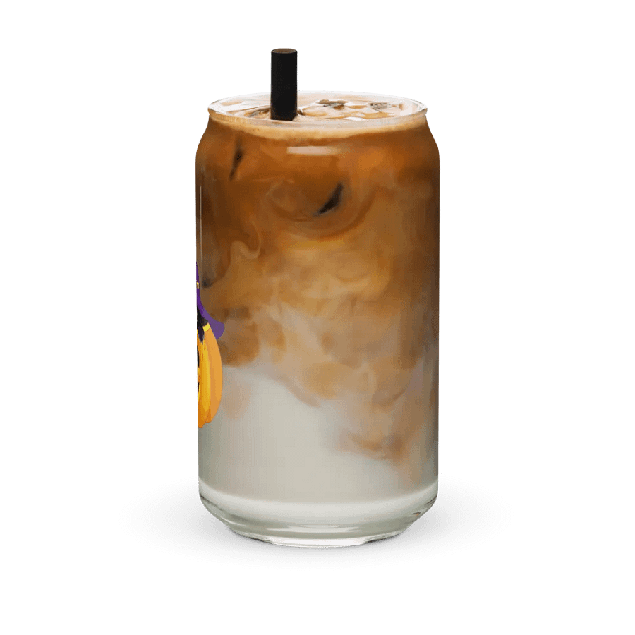 Whimsical Pumpkin Cat Can-Shaped Glass product image (42)