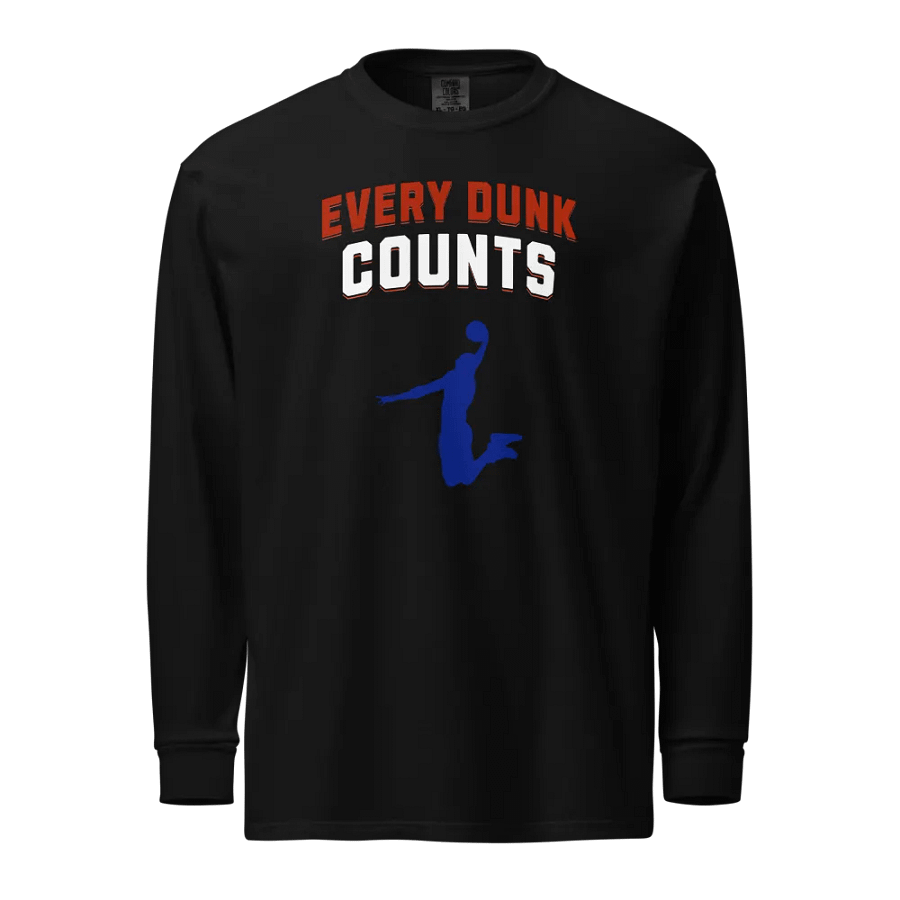 Basketball Every Dunk Counts Vintage Long Sleeve Shirt product image (1)