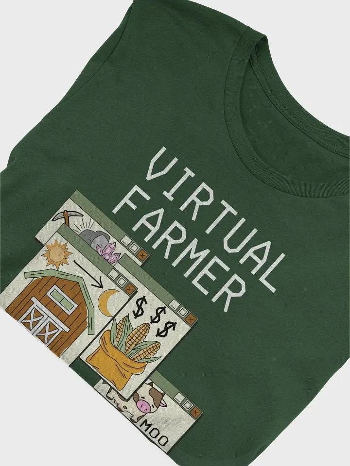 Virtual Farmer Tee - White Text product image (1)