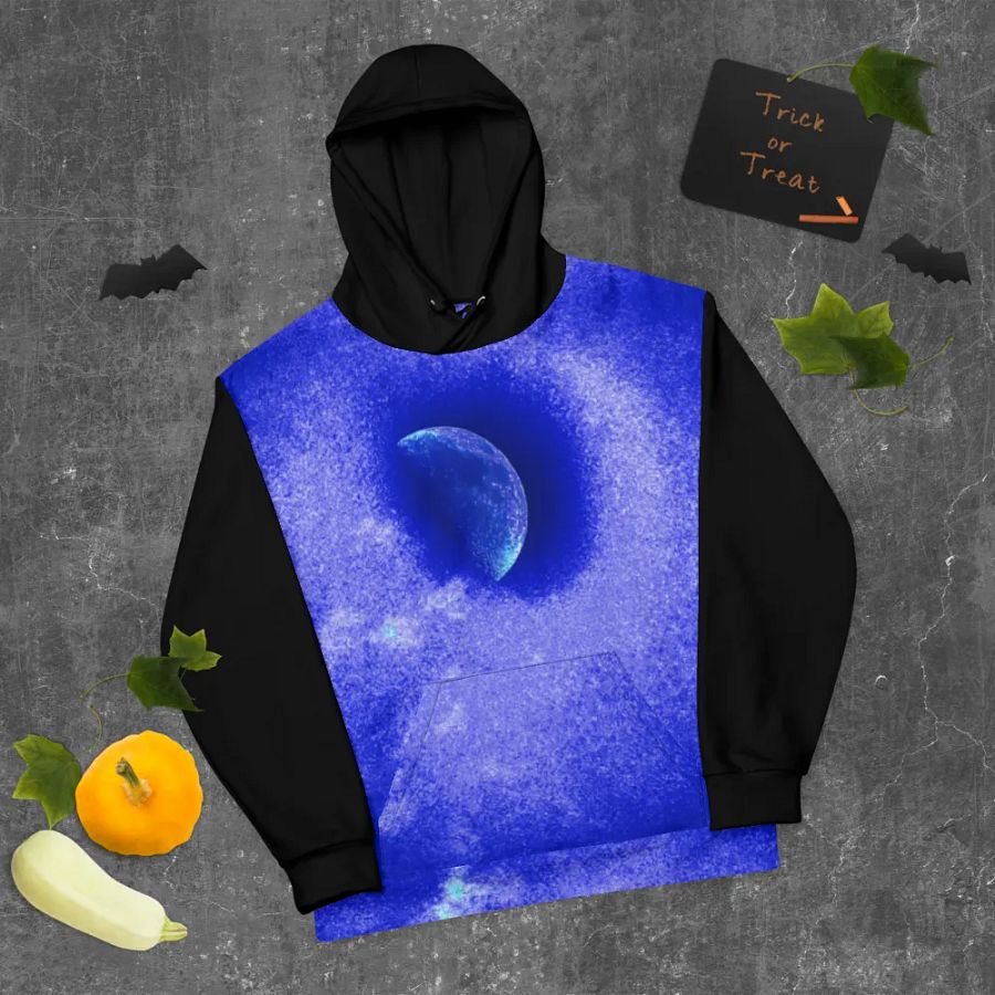 Darkest Disintegrating Moon Unisex Pull Over Hoodie product image (9)