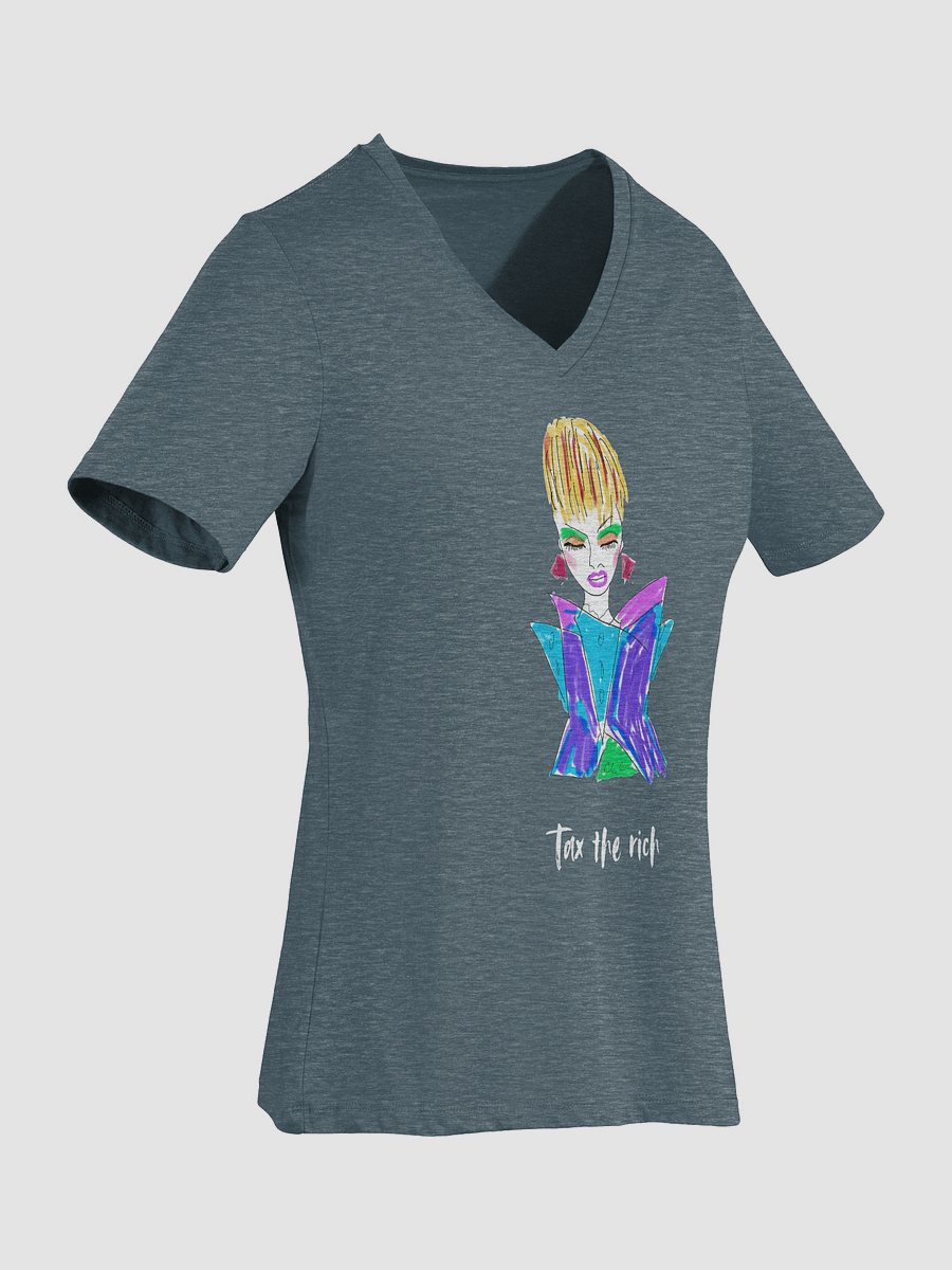 Tax The Rich Relaxed V-Neck product image (16)