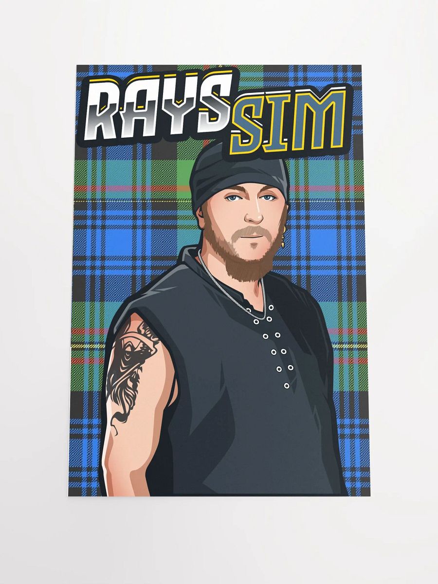 RAYS SIM Stylized Matte Poster 12
