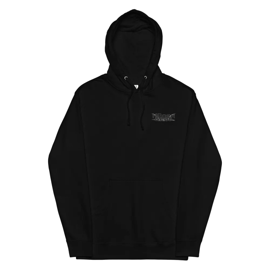 Midweight Hoodie - Embroidered - Black HApex Gear White Logo product image (8)