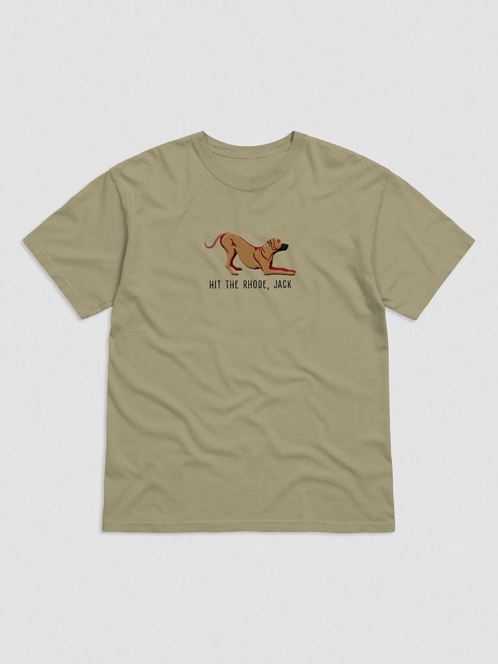 Hit the Rhode, Jack T-Shirt(Embroidered) of a Rhodesian Ridgeback product image (9)