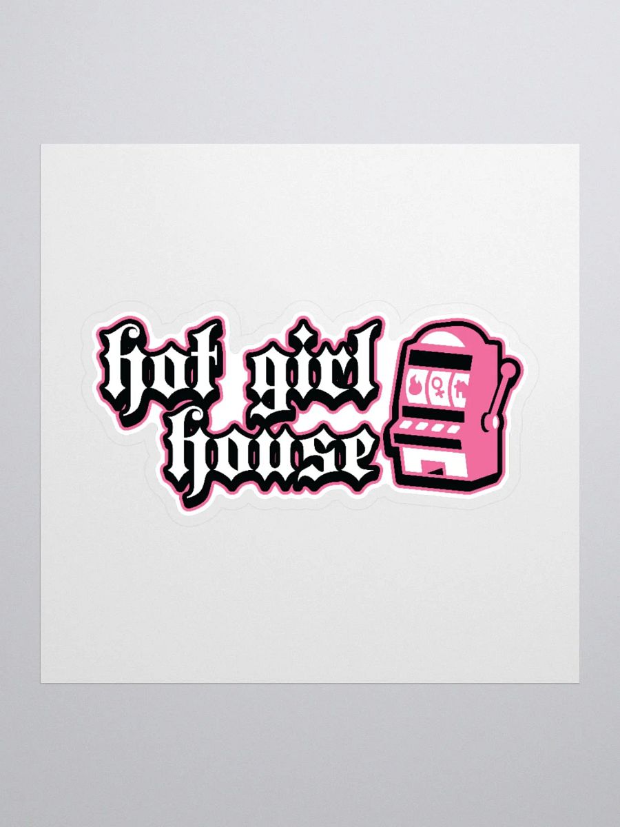 Goth Hot Girl House Slot Machine Sticker product image (1)