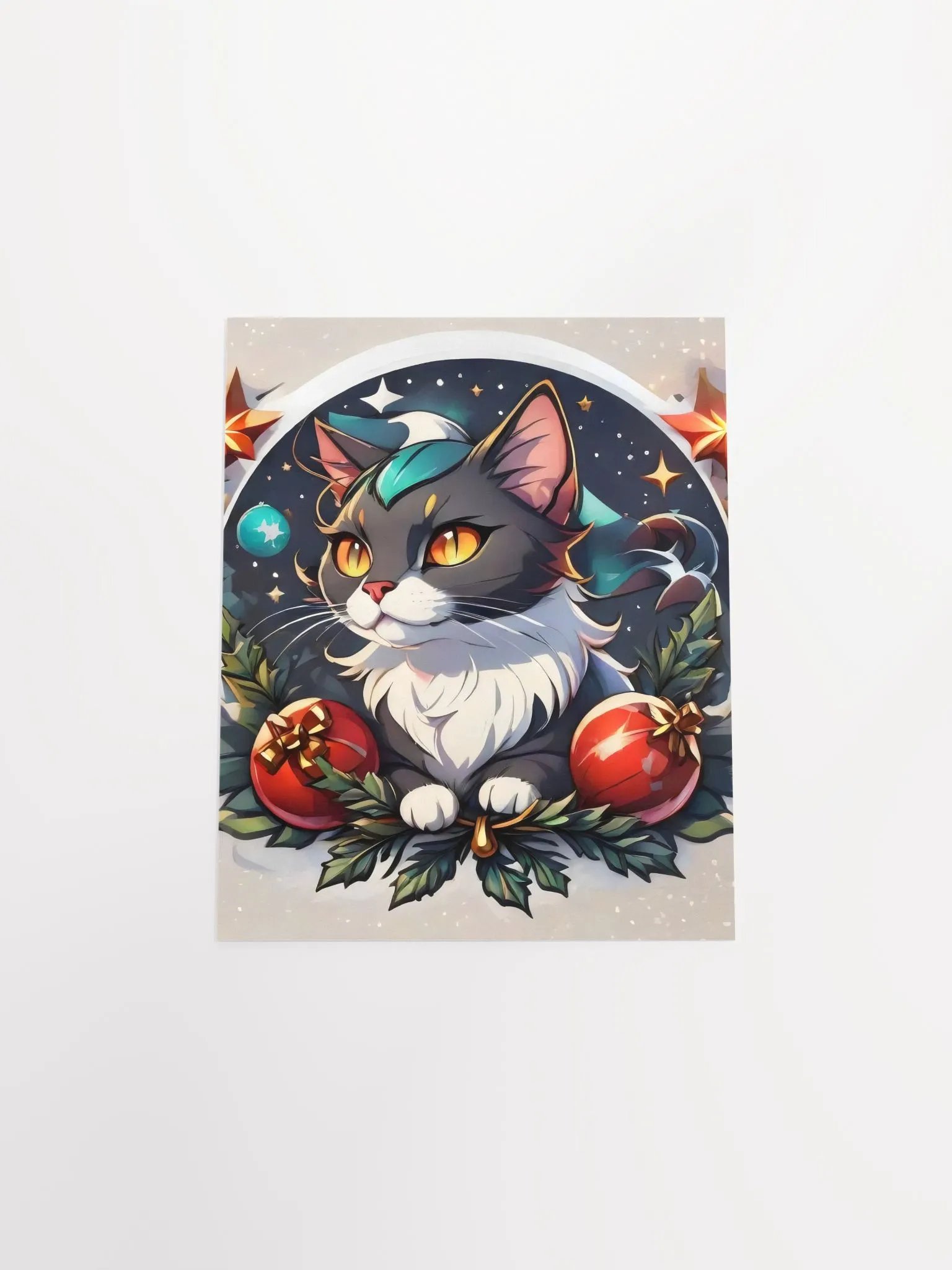 Starry Night Cat Poster product image (16)