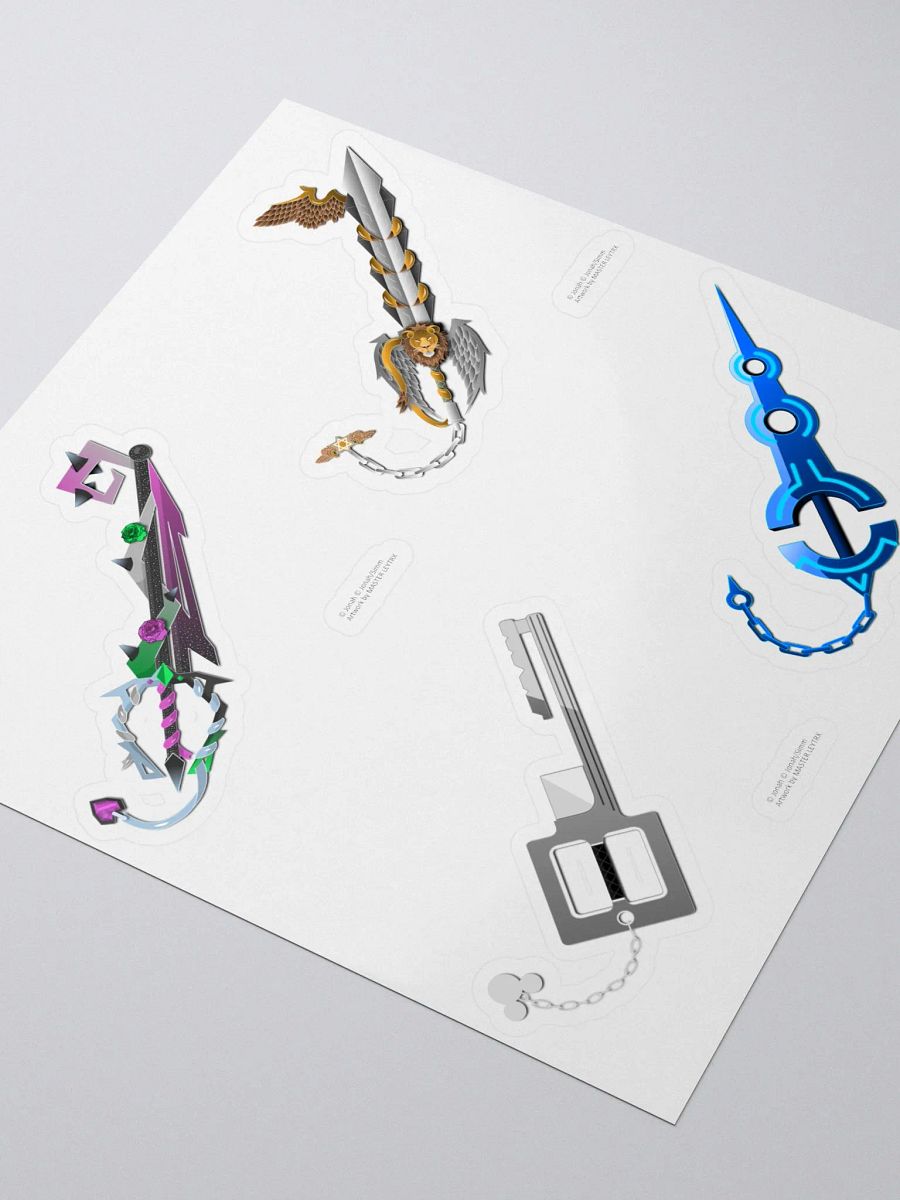 Custom Keyblade Sticker Sheet 11 - Paradox Keyblades product image (3)