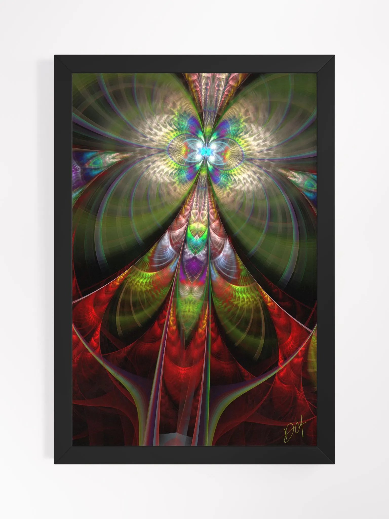 Red Schmetterling Soul - Framed Matte Poster product image (1)