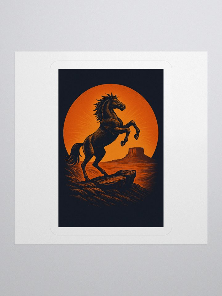 WILD HORSE IN SUNSET product image (3)