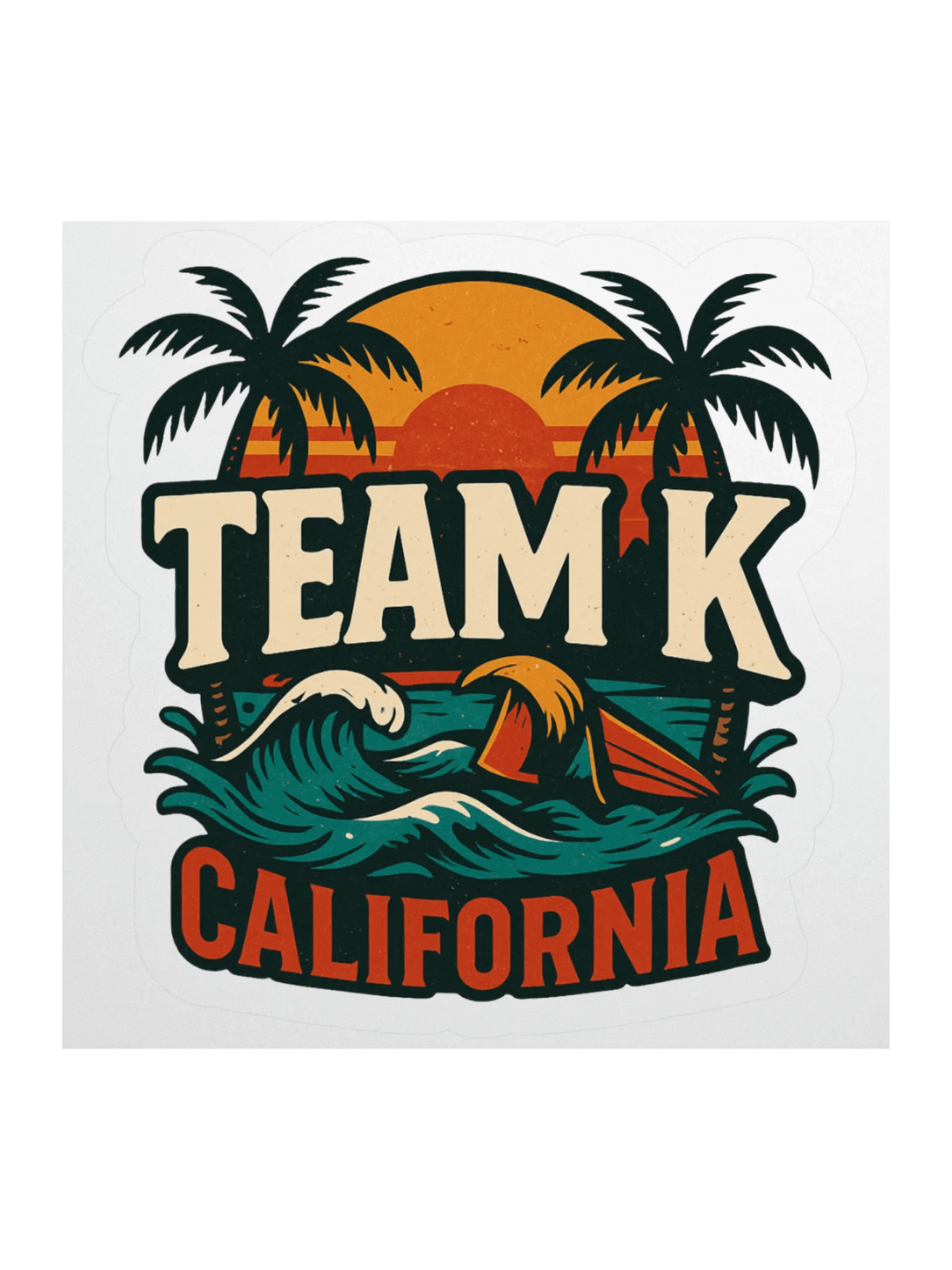 TEAM K CALIFORNIA STICKERS product image (1)