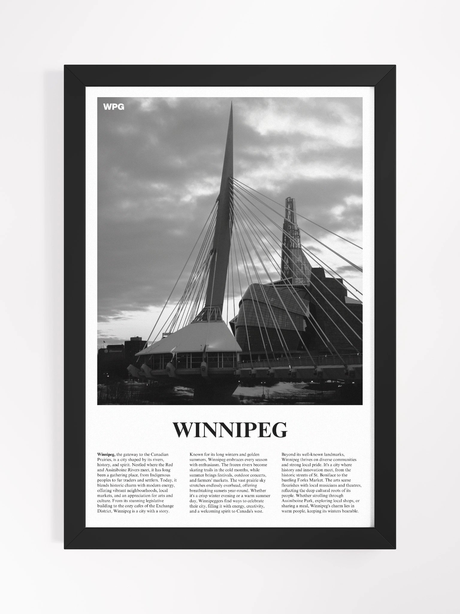 Winnipeg 01 Newspaper Poster | Framed product image (5)