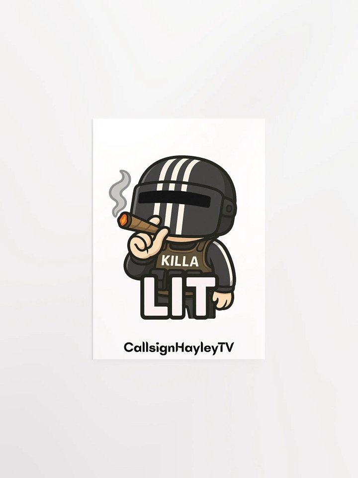 Visor Down, Vibes Up – LIT Killa Poster product image (4)