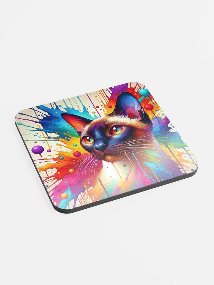 Glossed Cork Coaster: Tonkinese product image (2)