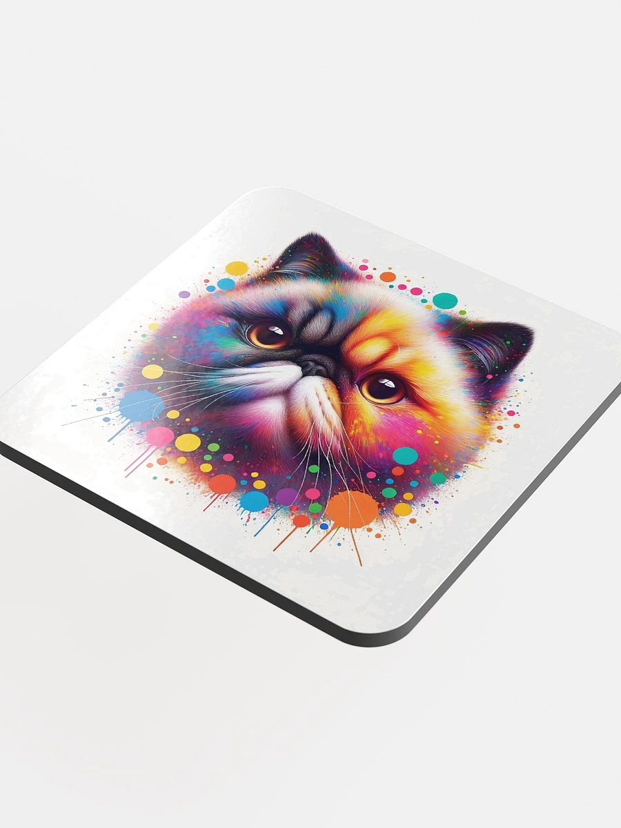 Glossed Cork Coaster: Exotic Shorthair product image (4)