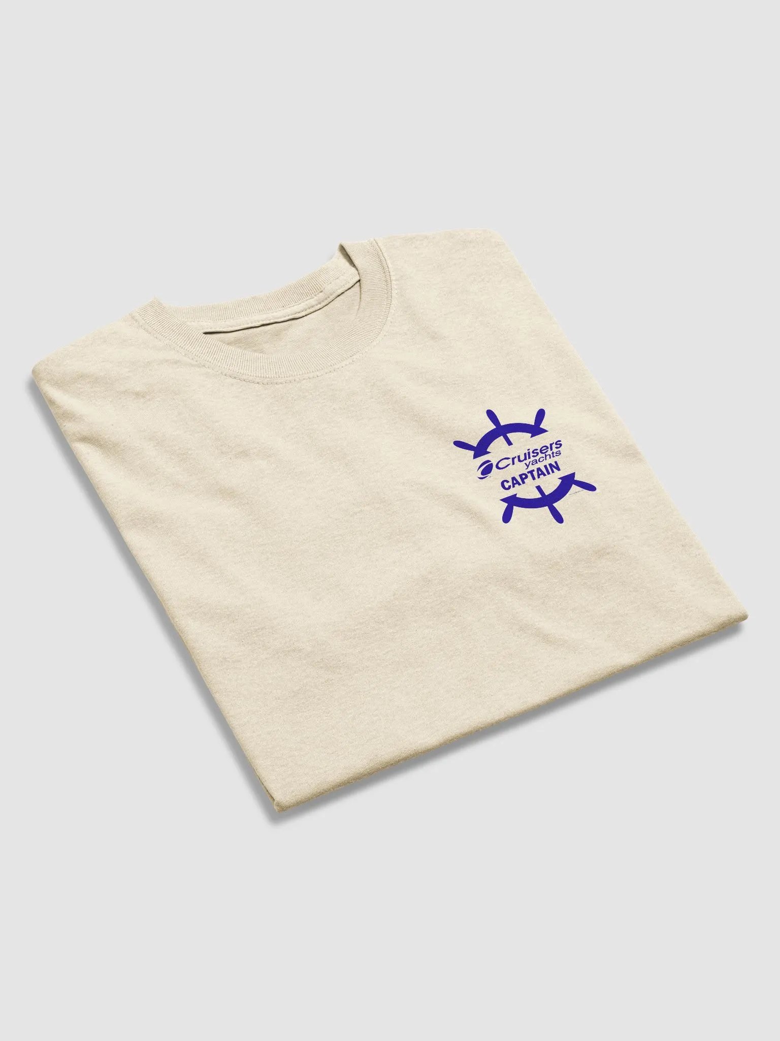 Cruisers Yachts Captain - T-Shirt - Light Shirt w/Blue Logo product image (5)
