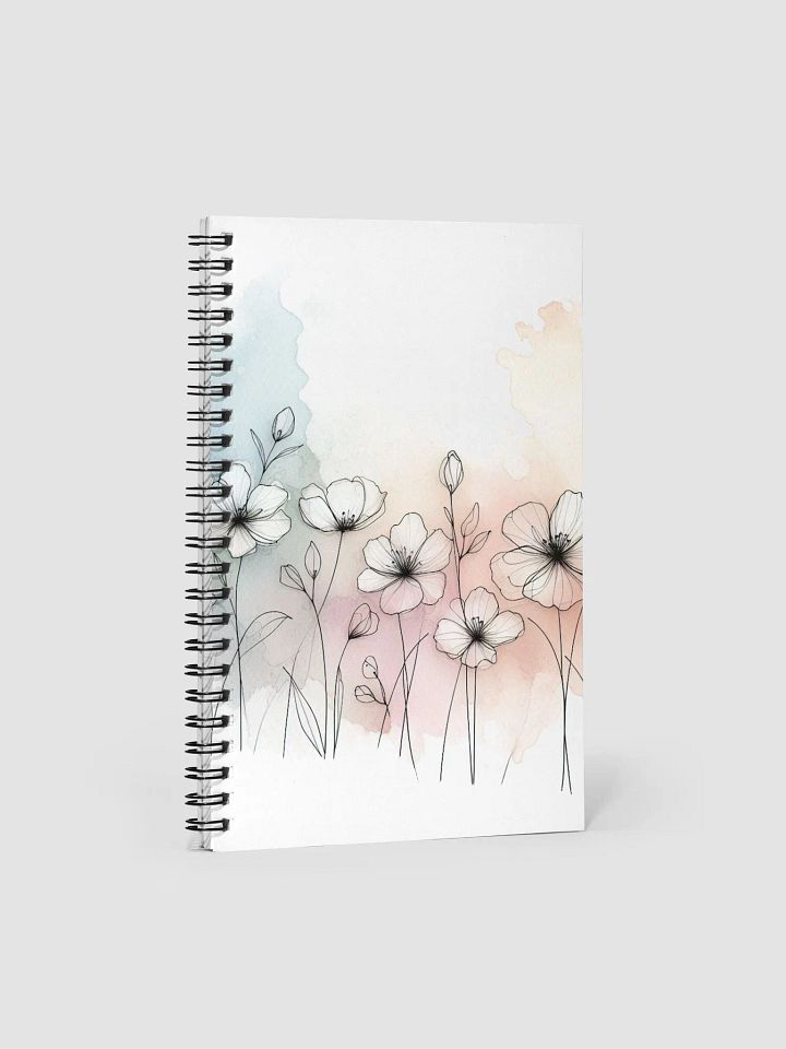watercolor floral spiral notebook product image (1)