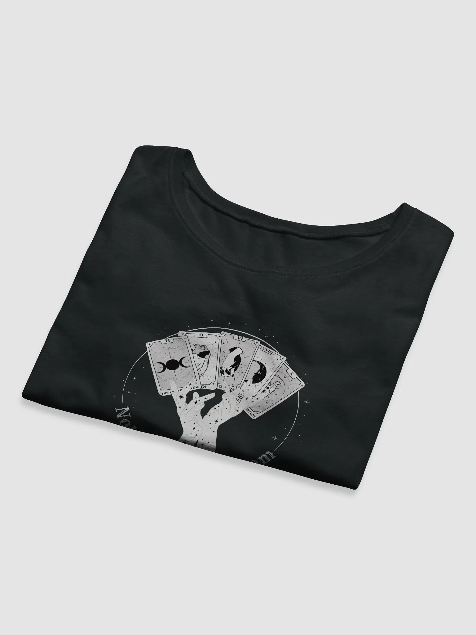 Nobody Tell My Mom Cropped Tee (White Design) product image (15)