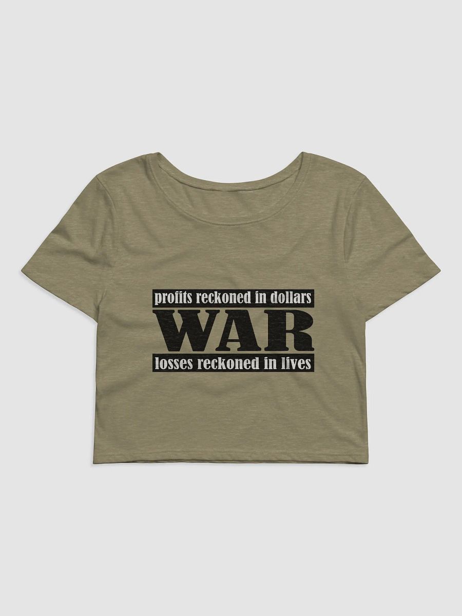The Cost Of War - Bella+Canvas Women's Crop Tee product image (1)