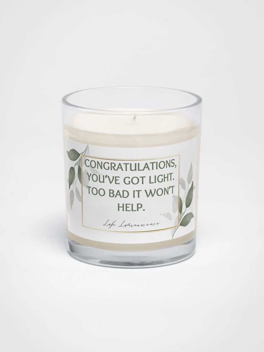 Light at the End of the Tunnel Funny Quote Candles product image (1)