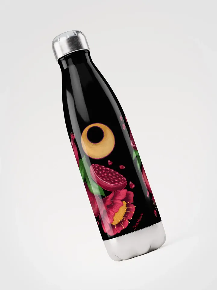 Pastel Poms Stainless Steel Water Bottle product image (1)
