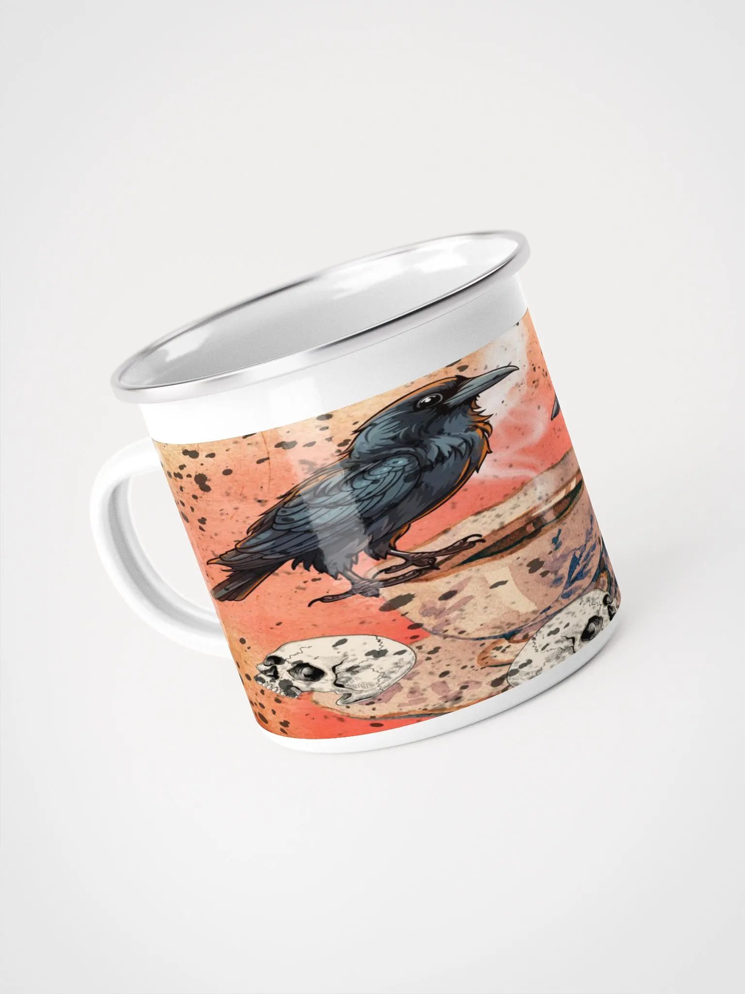 Camping Cup Enamel Crows product image (4)
