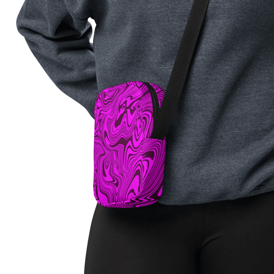Utility Crossbody Bag - Abstract Purple Swirls product image (3)
