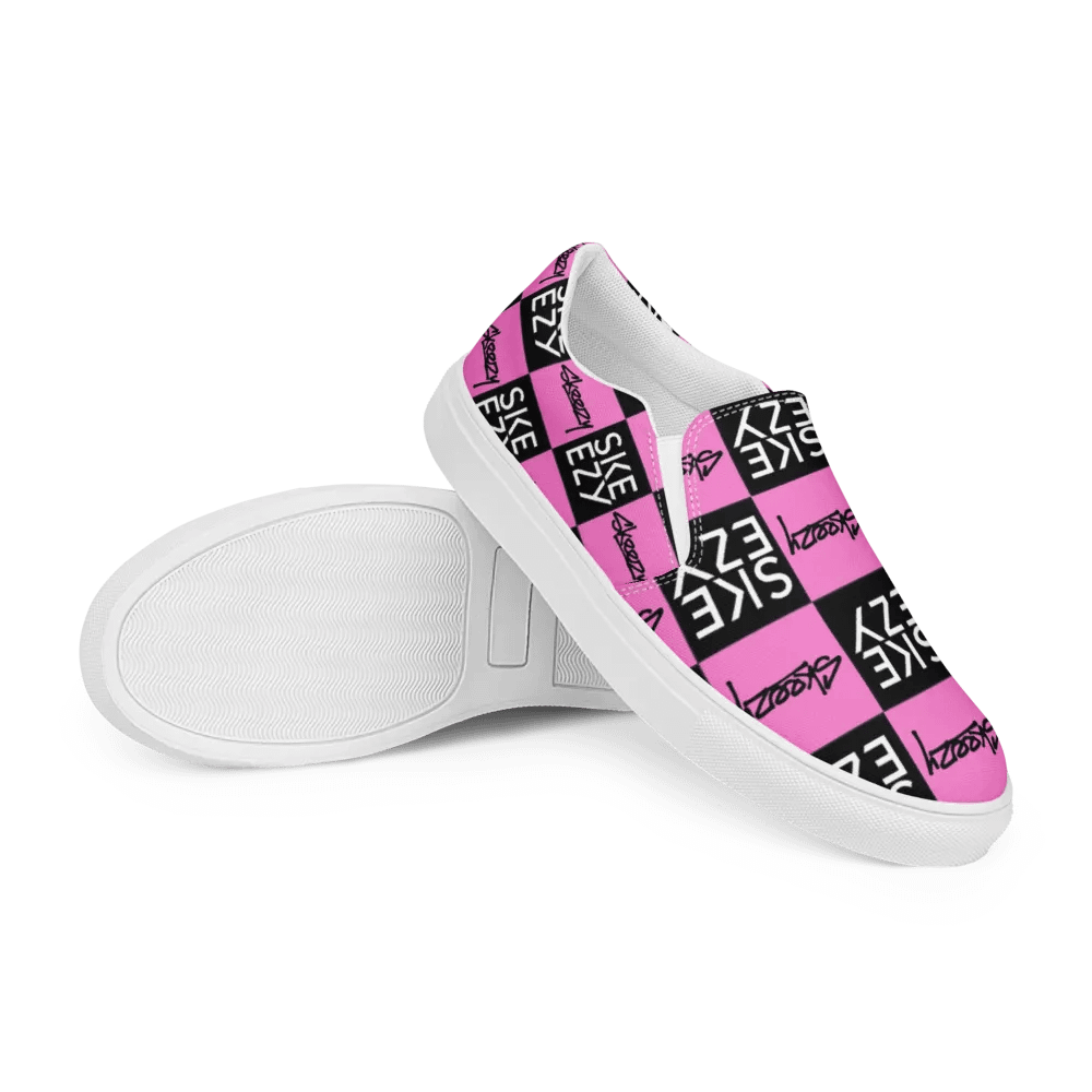 Checkered Skeezy Slip-Ons (womens) BLK/PNK product image (11)