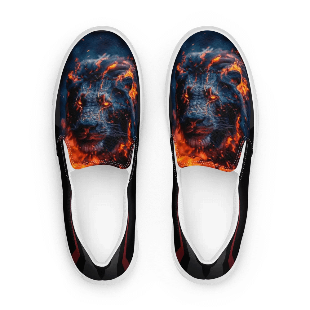 Fierce Lioness Flames Canvas Shoes product image (1)