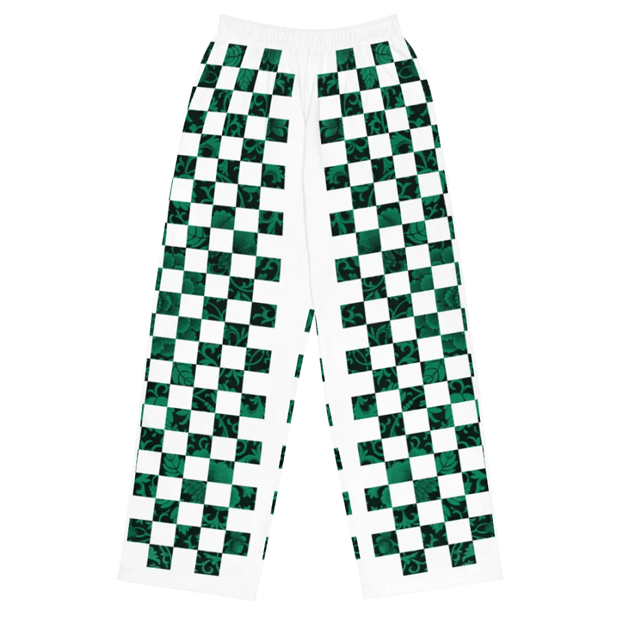Premium CONTRAST™ Green Checkered Pants Unisex 2XS - 6XL Sizes product image (7)