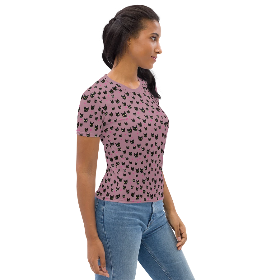 'Mauve Kitty Dots' Women's Poly Tee product image (4)