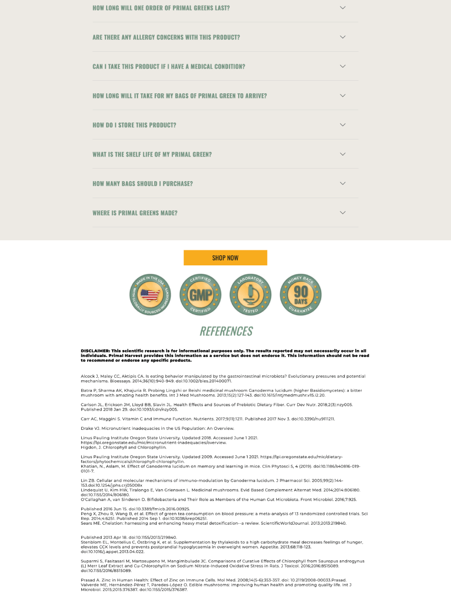 Primal Harvest - Replo Landing Page Template product image (6)