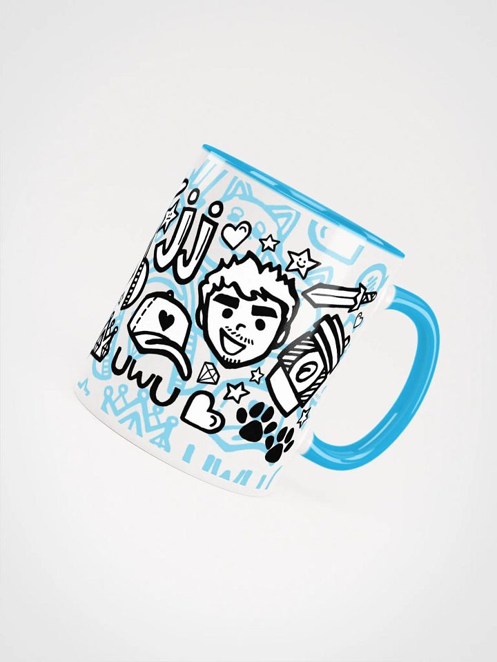 J-Doodle Mug (Bright Blue) product image (1)