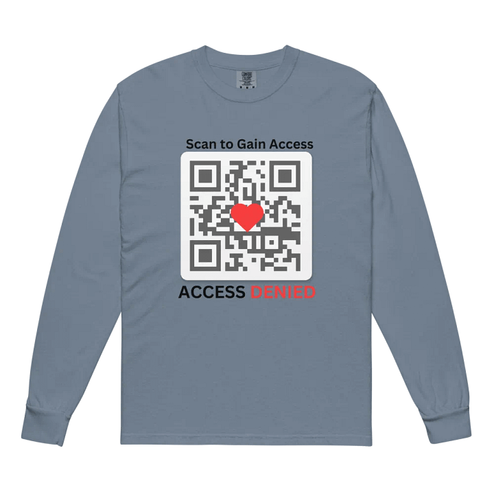 Denied Love QR Code Long Sleeve Shirt product image (2)