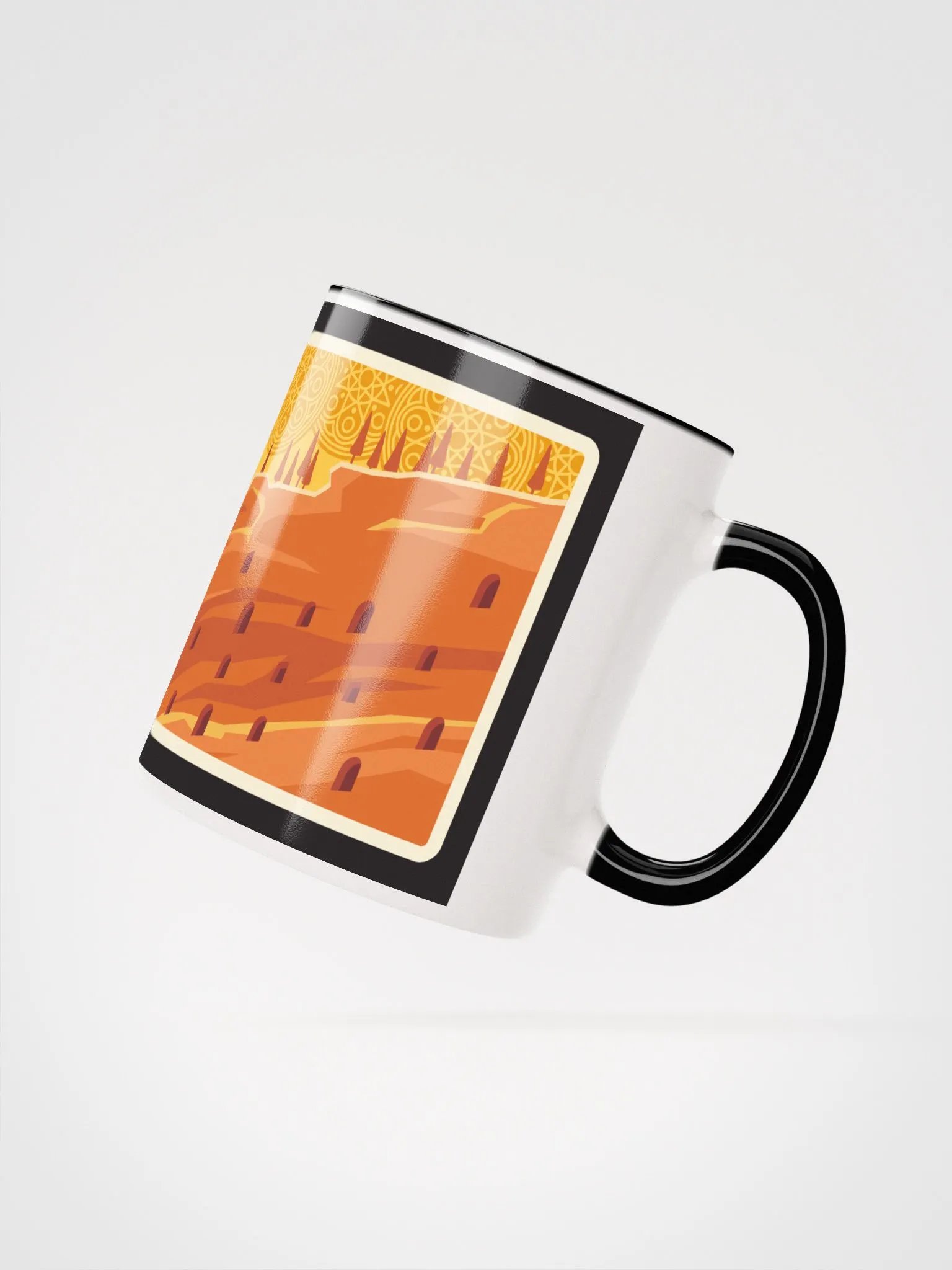 Karaman City Sunset Landscape - Turkish Art Inspired Design product image (13)