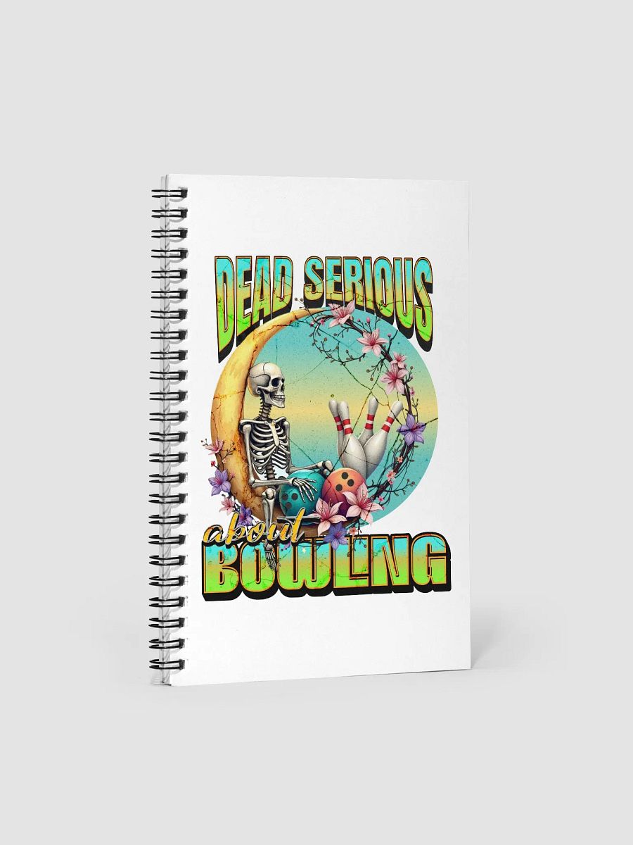 Dead Serious About Bowling Skeleton Notebook product image (2)