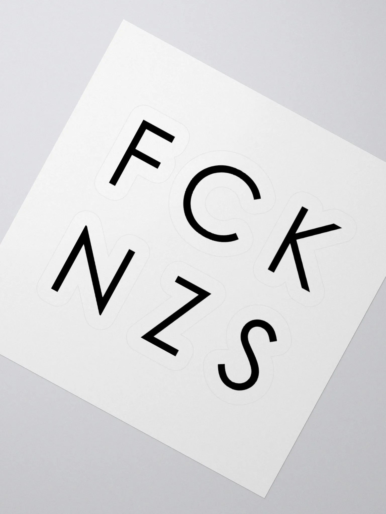 FCK NZS Kiss Cut Stickers product image (4)
