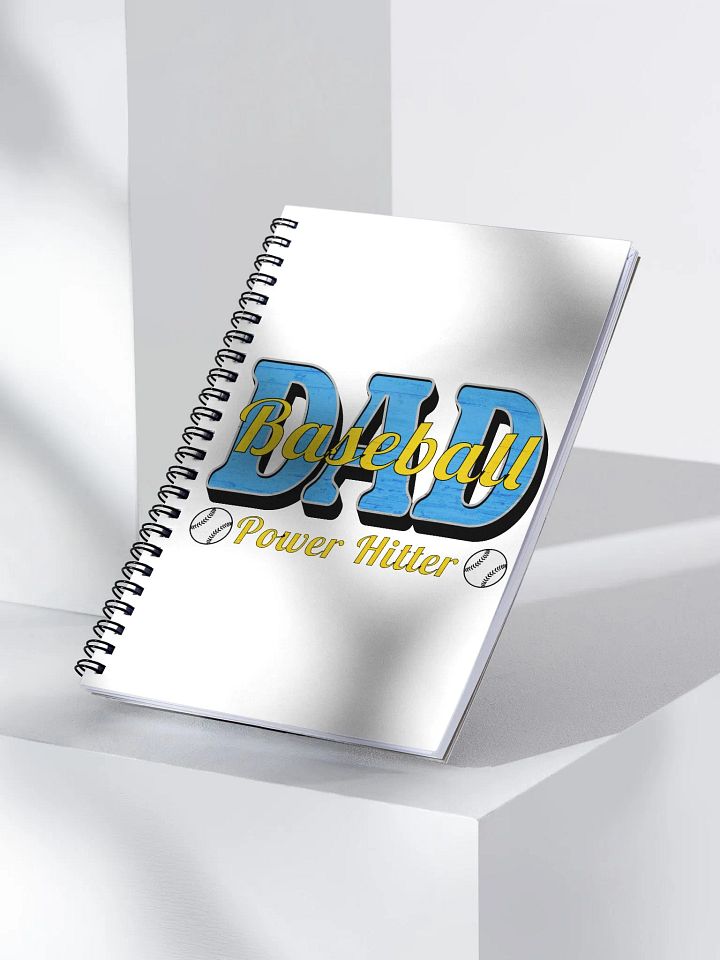 Dad Baseball Power Hitter Spiral Notebook product image (2)