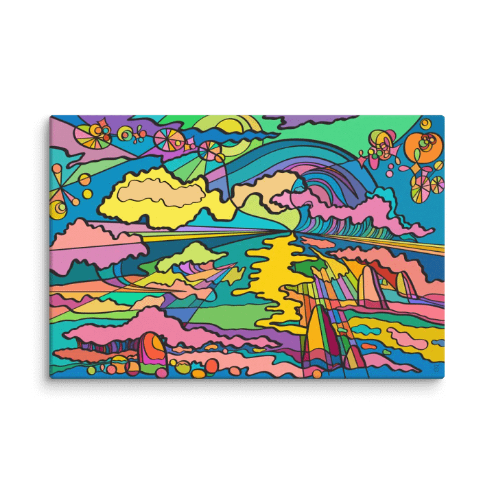 Vibrant Swirls Canvas Collection - Night Ocean product image (1)