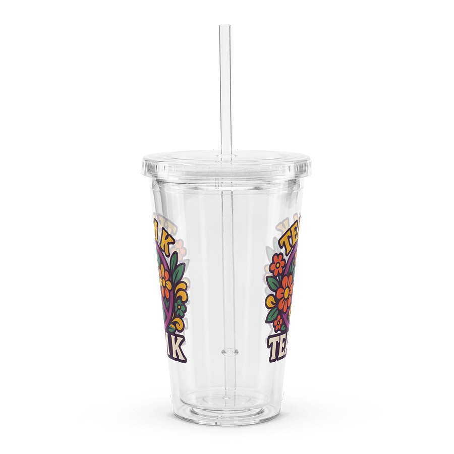 Team K 1960's Clear Plastic Tumbler product image (3)