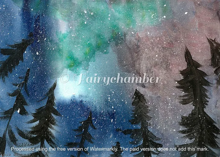 Northern Lights Original Painting product image (1)