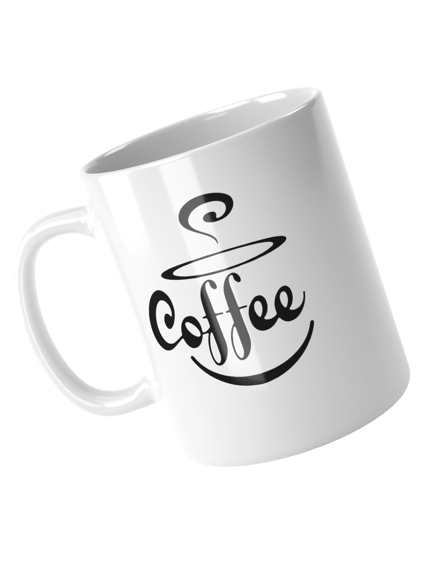 Smile Sip Coffee White Glossy Mug product image (4)