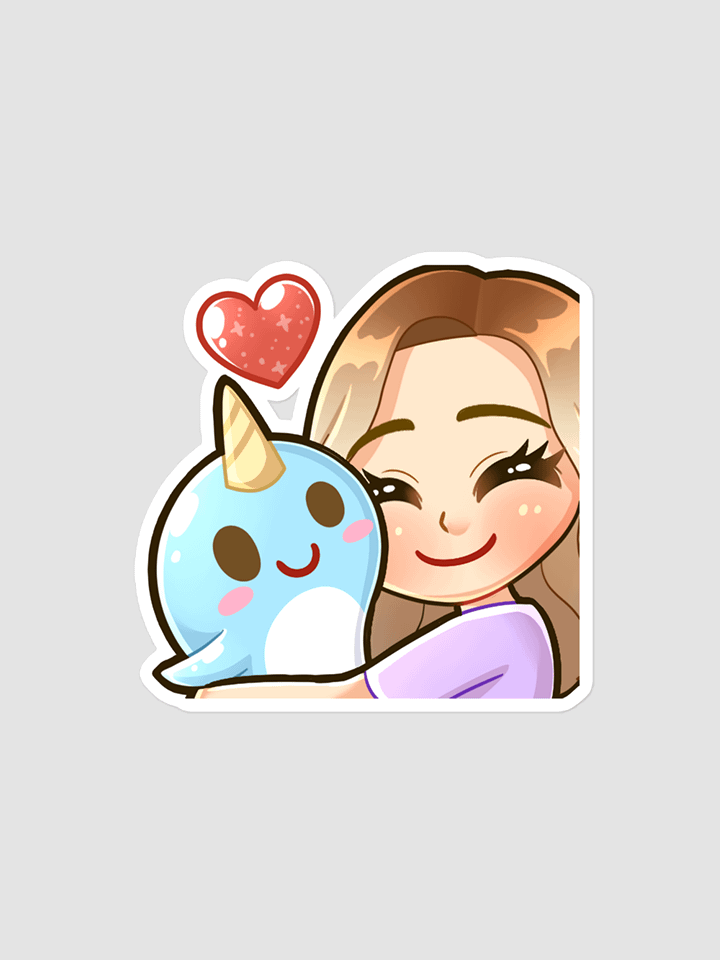 Clocky Narwhal Sticker product image (1)