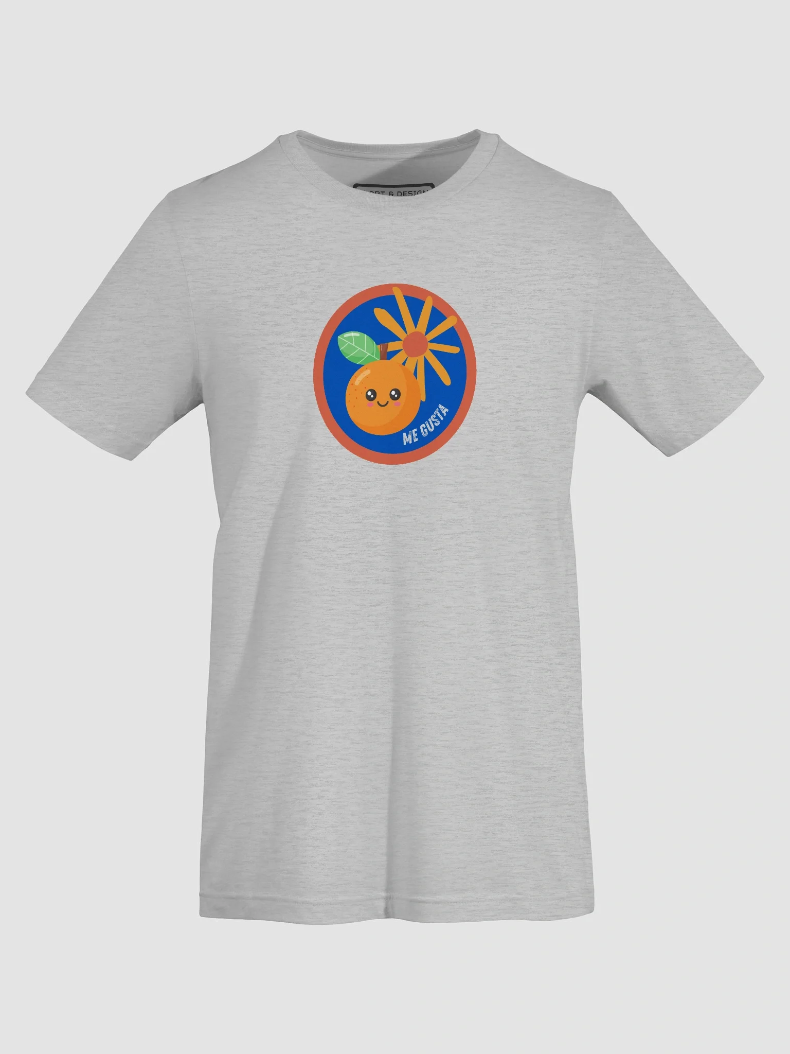 Me Gusta Orange Cartoon T-Shirt product image (7)