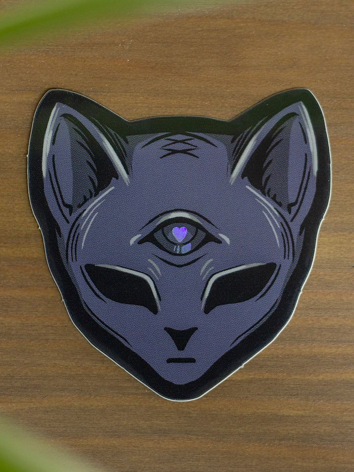 Goth Cat Sticker product image (1)