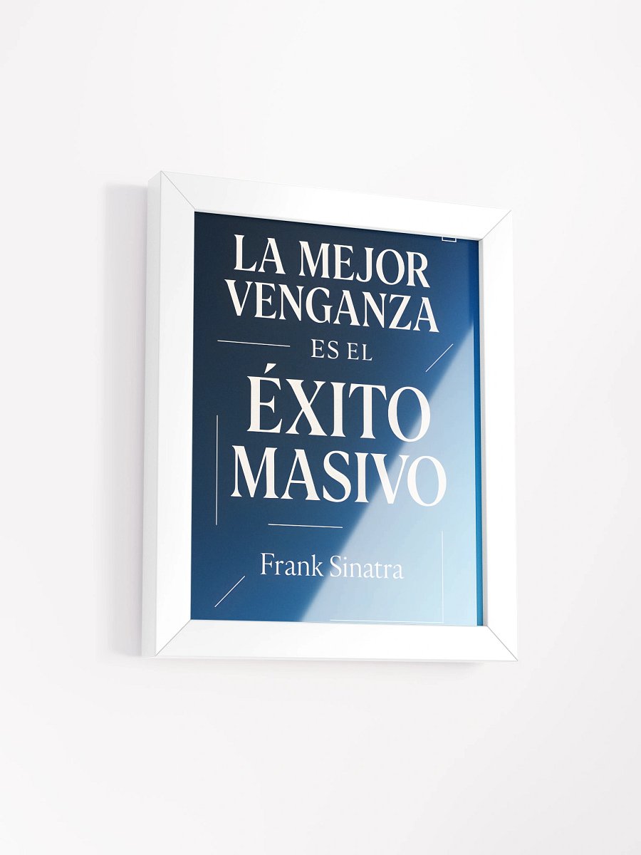 Póster de éxito moderno con cita viral de Frank Sinatra en español product image (2)