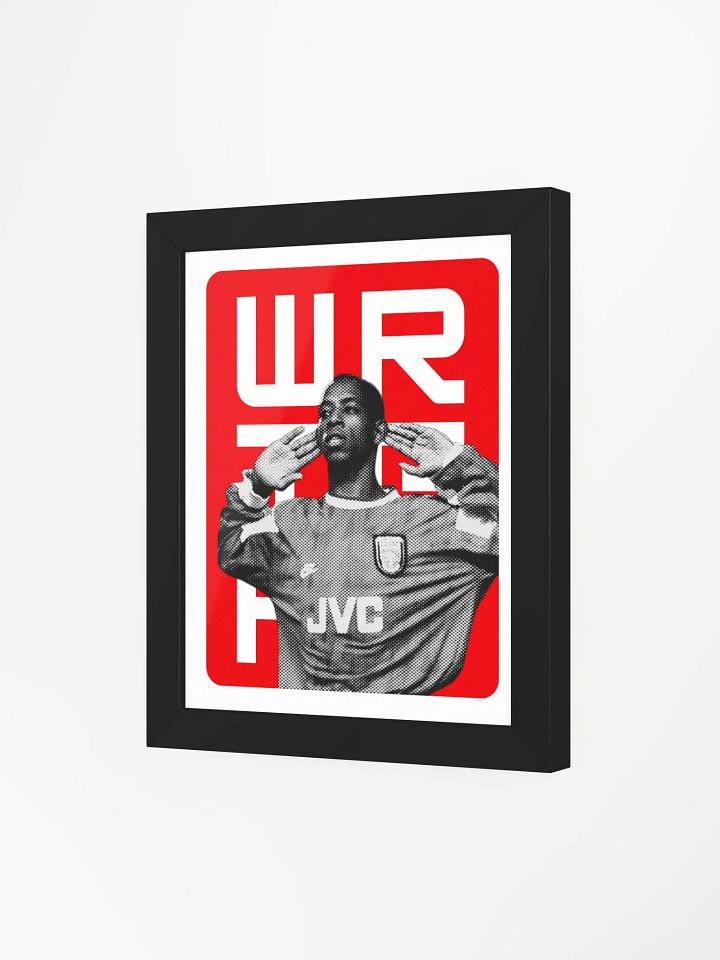 Ian Wright BW Arsenal Name Art Framed Print product image (1)