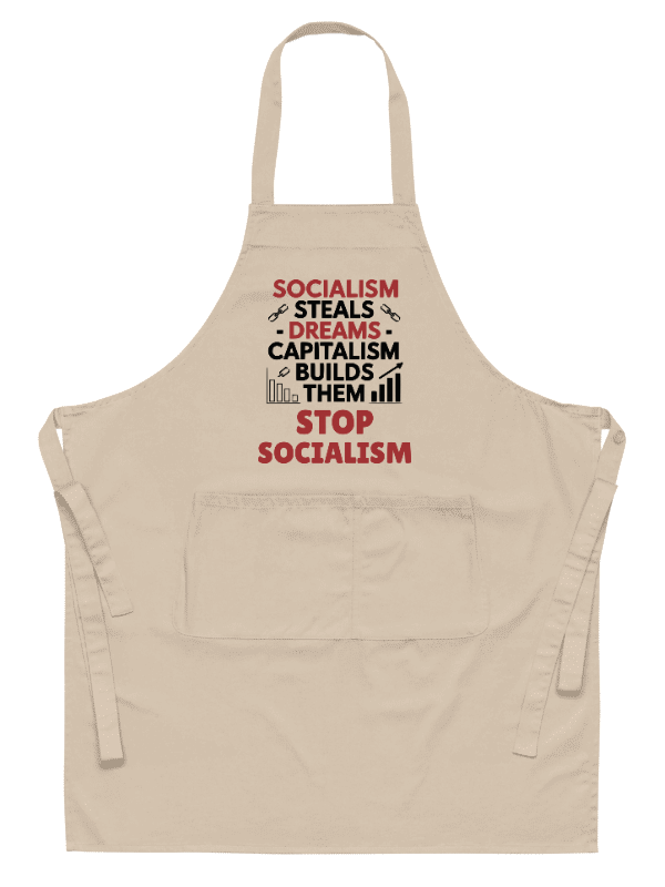 Stop Socialism, Build Your Future apron product image (1)